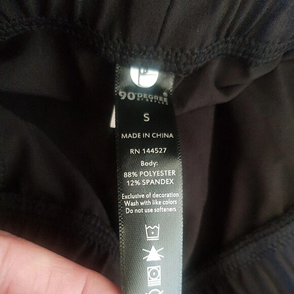 90 Degree by Reflex Womens Black Skirt Tennis Golf Drawstring Sporty Size Small - Picture 8 of 12